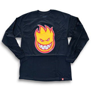 SPITFIRE | Bighead Longsleeve Tee - Gold / Red | X-Large