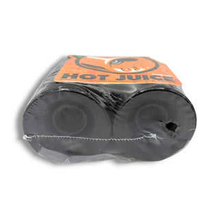 OJ Hot Juice 60mm 78a black skateboard wheels two-pack in plastic packaging