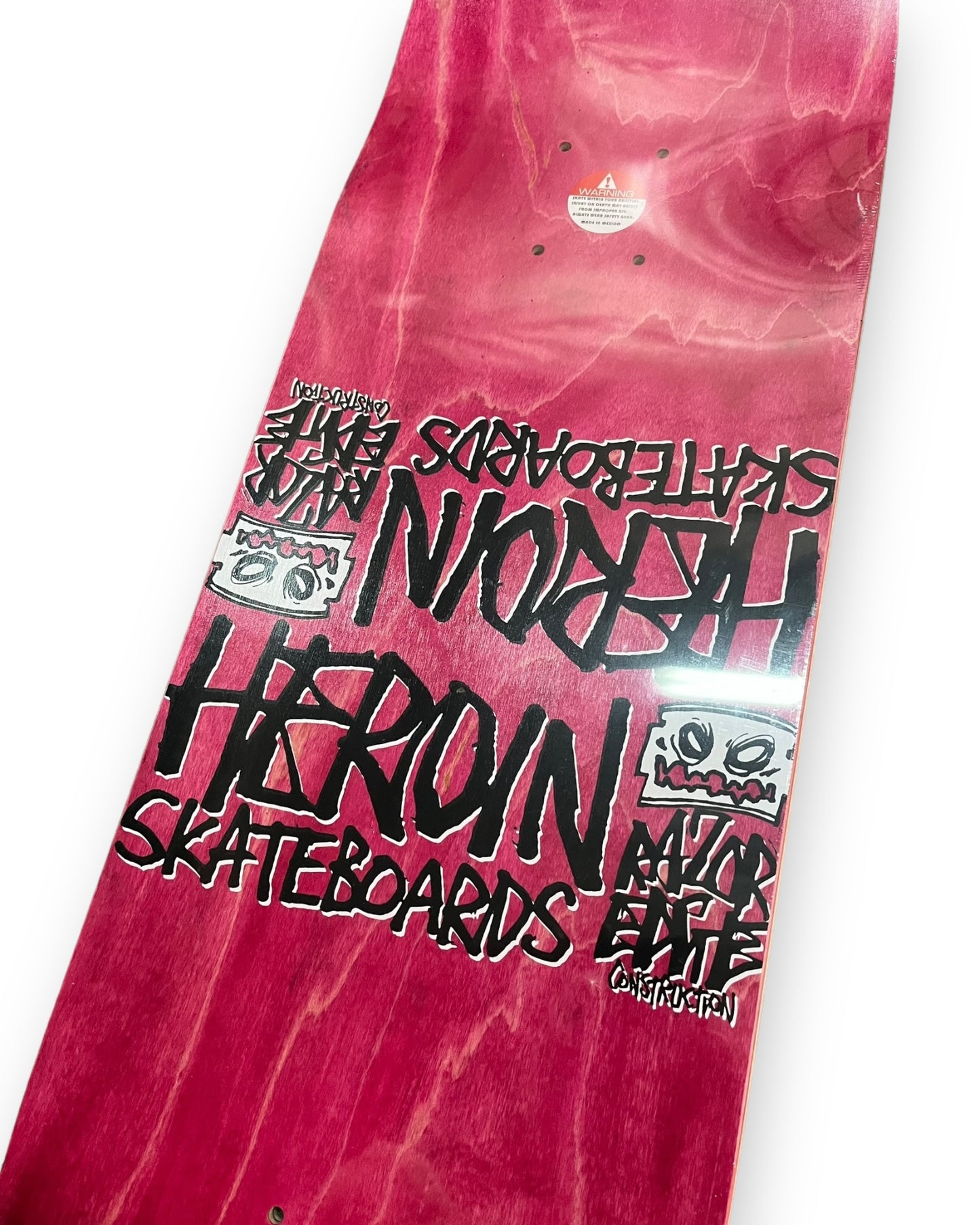 HEROIN | Chainsaw Skeletons | Aaron WIlson Pro Skateboard Deck | 8.5"