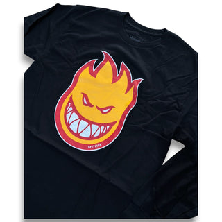 SPITFIRE | Bighead Longsleeve Tee - Gold / Red | X-Large