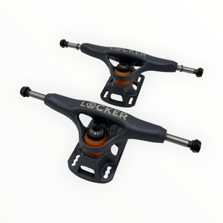 GRIND KING | Locker Matte Grey Trucks Set | 8.25" / 8.5"