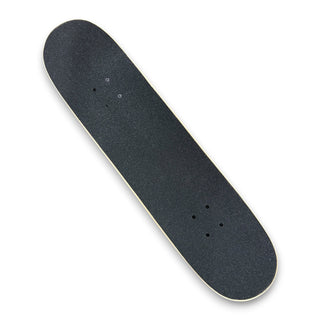Powell Peralta 8.0 inch skateboard deck with black grip tape applied