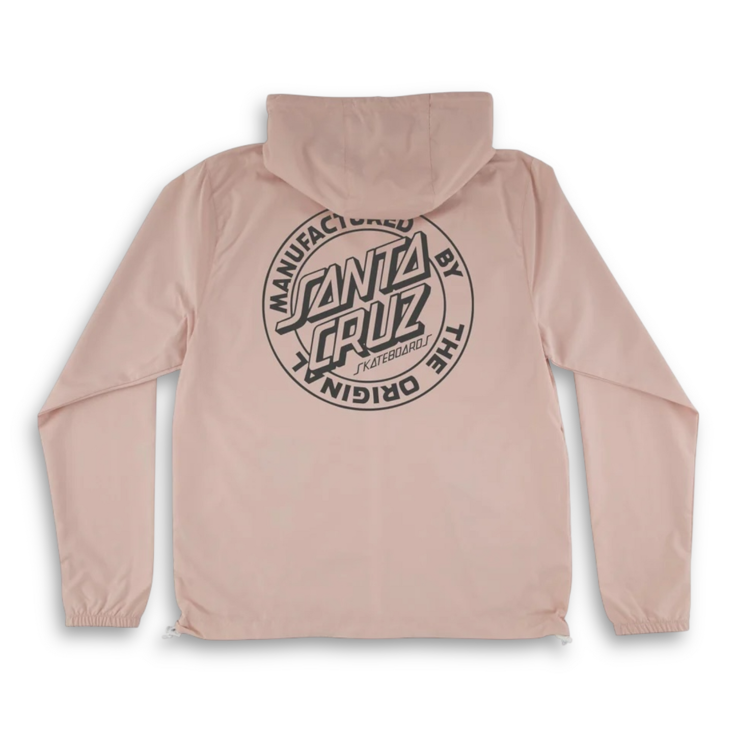 SANTA CRUZ | Dot Lined Windbreaker Jacket | Blush/White