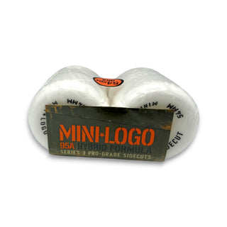 Mini Logo 95A Hybrid Formula white skateboard wheels 54mm set of 4