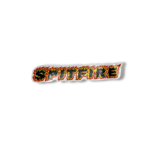 SPITFIRE Flames Script Sticker | 5" / 8"