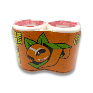 OJ Mini Super Juice 55mm 78a white skateboard wheels, 4-pack, orange packaging