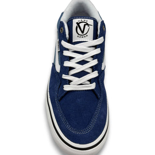Vans Skate Rowan true navy blue suede low-top skate shoe white laces