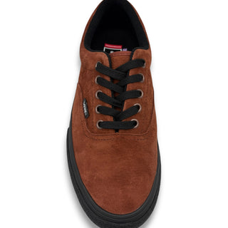 Vans Skate Era sneaker in rust brown suede with black laces and black sole