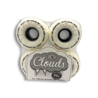 Ricta Clouds white 56mm 92a all terrain skateboard wheels set of four