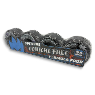 SPITFIRE | Formula Four Conical Full Wheels - Black | 54mm / 99a