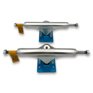 SLAPPY | ST1 Inverted Hollow Ultra Low - Polished/Blue Trucks Set | 8.5"