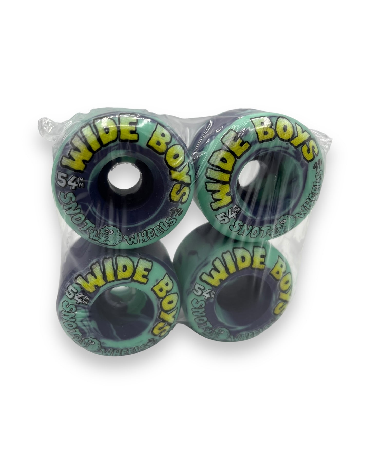 SNOT | Wide Boys Wheels | Purple & Teal Swirl | 54mm / 99a