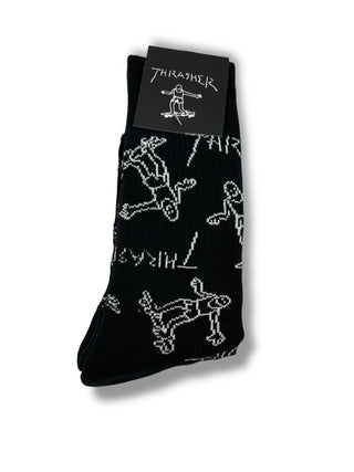 THRASHER Gonz Logo Crew Socks
