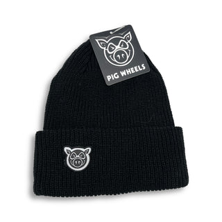 PIG | Pig Head Logo - Black Beanie