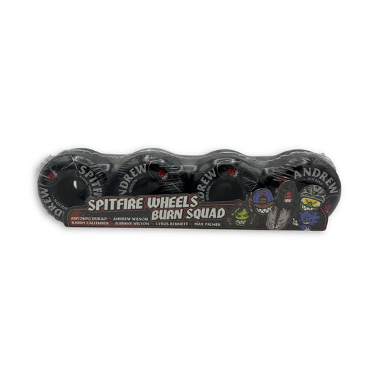 SPITFIRE | Formula Four Radial | Burn Squad - Wilson Pro Skateboard Black Wheels | 56mm / 99a