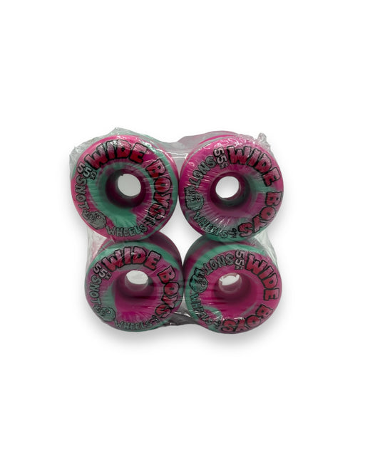 SNOT | Wide Boys Wheels | Ice Teal & Pink Swirl | 55mm / 97a