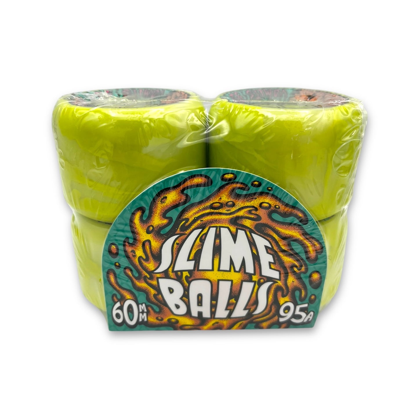 SLIME BALLS | Snake Vomits - Green Swirl Wheels | 60mm | 95a