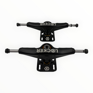 GRIND KING | Locker Matte Black Trucks Set | 8.5"