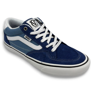 Vans Skate Rowan low-top sneaker in true navy suede with white laces and sole
