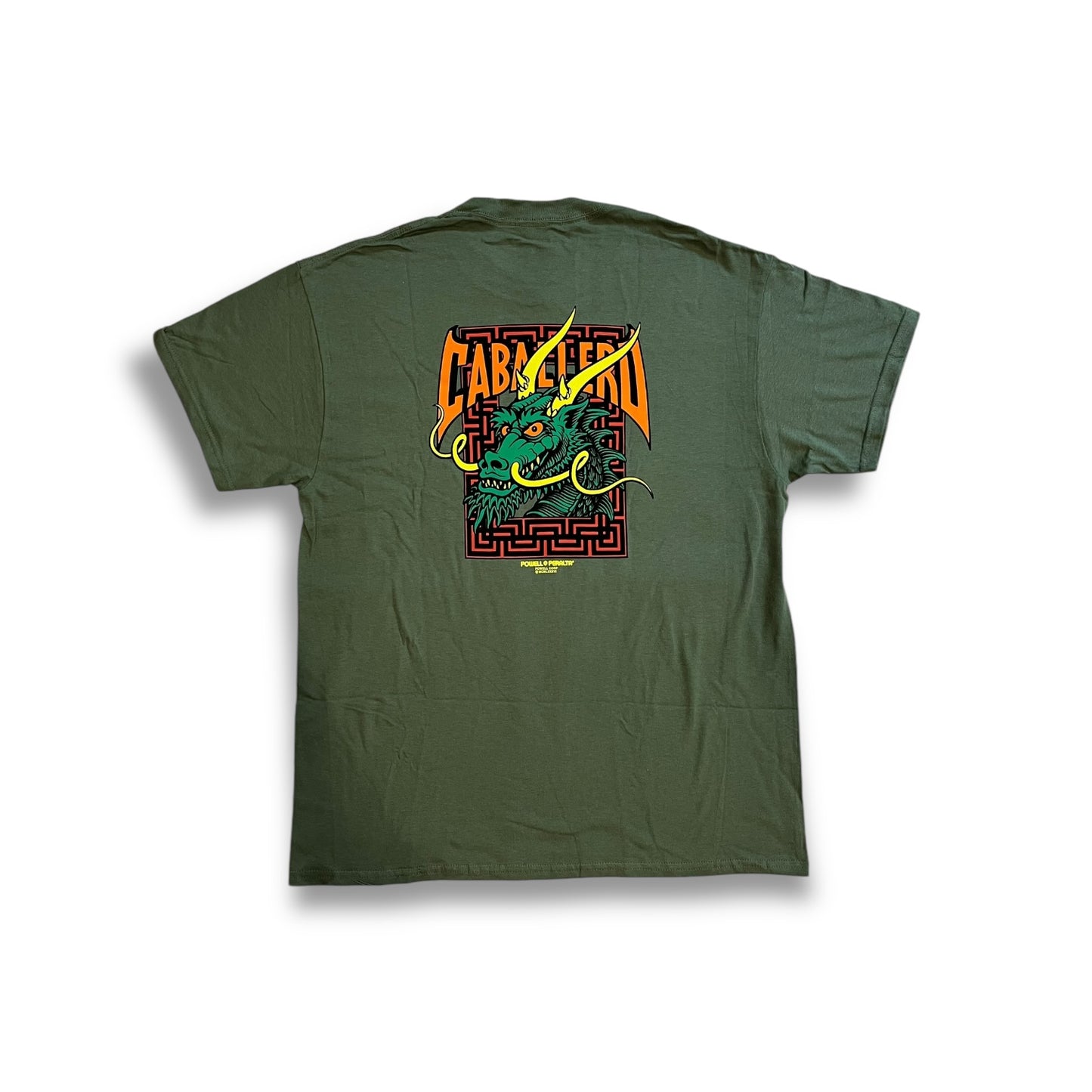 POWELL PERALTA | Caballero Street Dragon Shirt | Army Green