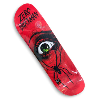 Zero Brockman Wolfspider red skateboard deck 8.5 inch with eye and spider graphic