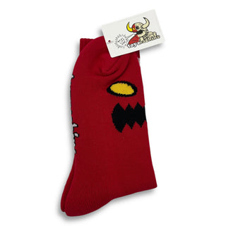 TOY MACHINE | Monster Face -Red Socks