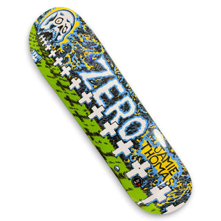 Zero Jamie Thomas Graveyard skateboard deck 8.25 green blue yellow skull graphic