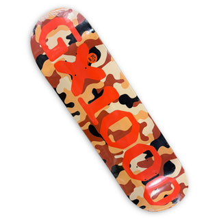 GX1000 | OG Logo Camo Orange - Pro Skateboard Deck | 8.75"