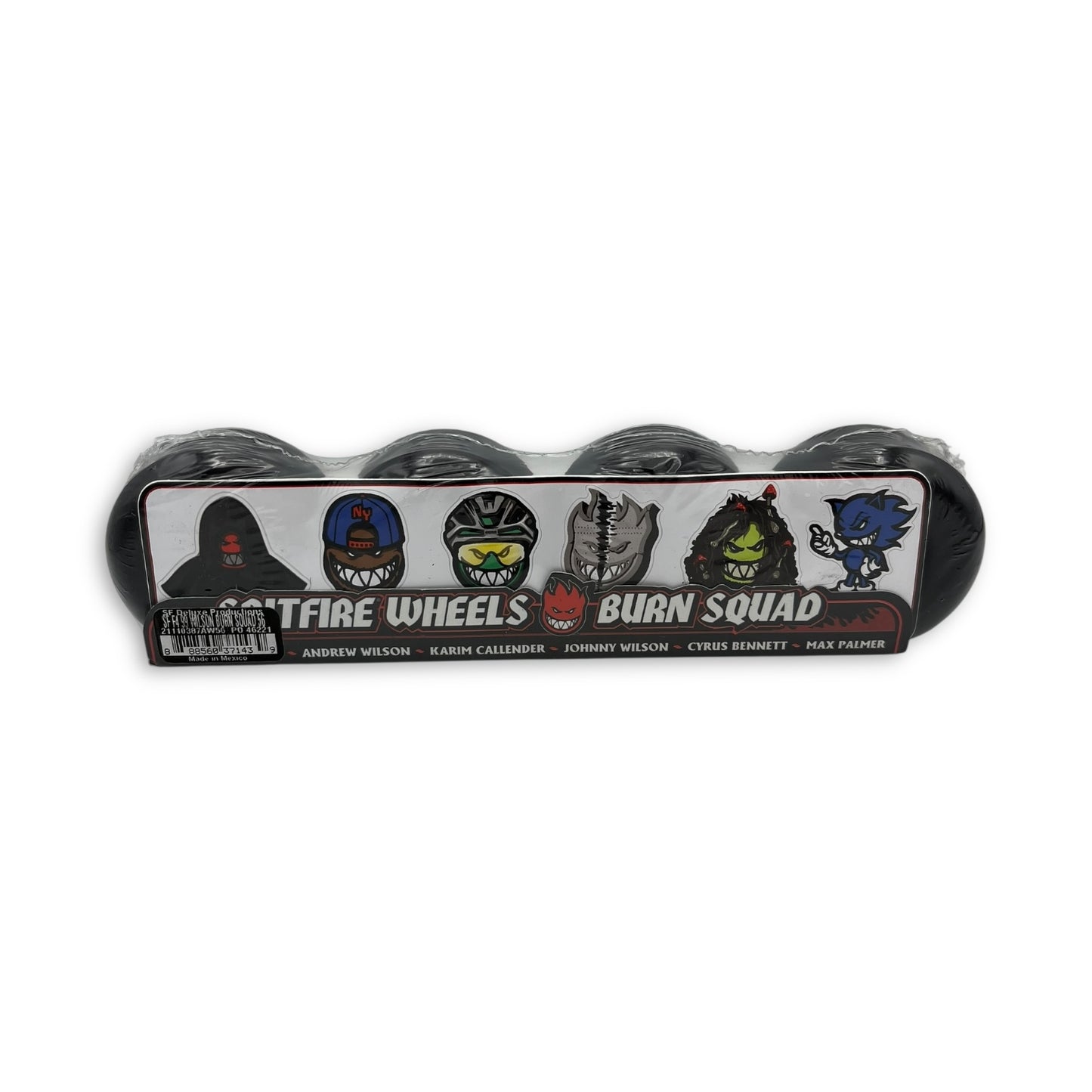 SPITFIRE | Formula Four Radial | Burn Squad - Wilson Pro Skateboard Black Wheels | 56mm / 99a