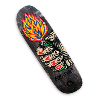 BLACK LABEL | Fire it Up | Omar Hassan Pro Skateboard Deck | 9.25"