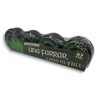 Spitfire Una Farrar 97 Duro Conical Full black skateboard wheels 4-pack
