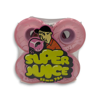 OJ Super Juice 55mm 78a transparent pink skateboard wheels 4-pack