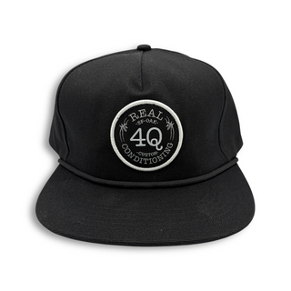 REAL | 4Q Snapback Hat | Black