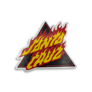 SANTA CRUZ | Flaming Logo Sticker - 5"