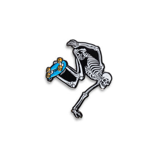POWELL PERALTA | Skateboarding Skeleton | Glow in the Dark Pin
