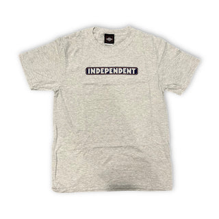 INDEPENDENT | Bar Logo - Short Sleeve Youth T-Shirt | Ash