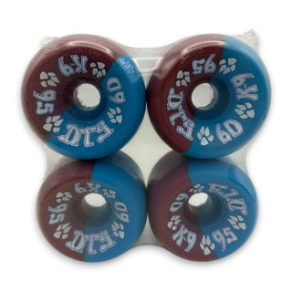 DOGTOWN | K-9 Old School Wheels | Blue Purple Swirl | 60mm / 95a