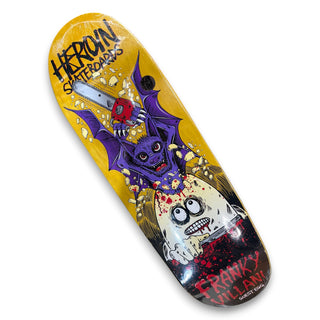 HEROIN | Franky Villani Pro Guest Egg Skateboard Deck | 9."