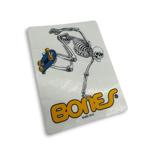 BONES | Powell Peralta Skateboarding Skeleton Clear Sticker 4"