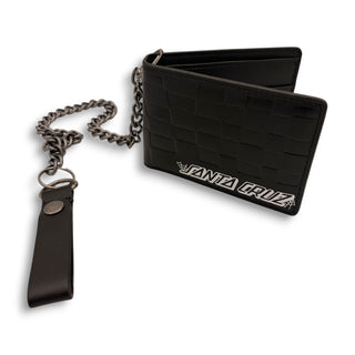 SANTA CRUZ | Checkered Web Strip Chain Wallet