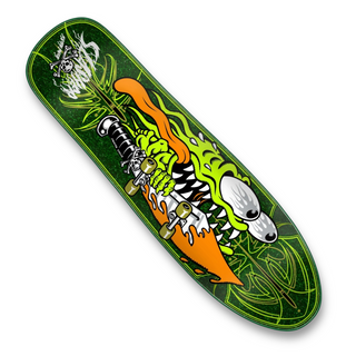 SANTA CRUZ | Pinstripe Slasher - Pro Skateboard Deck | 9.23"