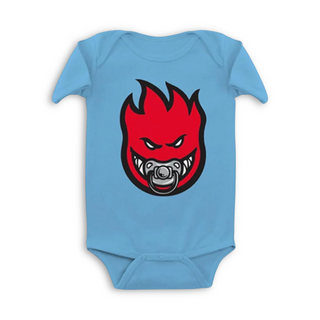 SPITFIRE | Baby Paci-Fire Onesie | Blue/Red | 18M