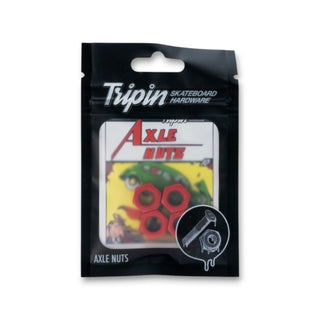 TRIPIN | Red Hail'n | Axle Nut Replacement 4-Pack