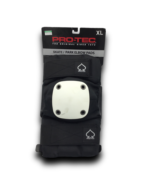 PROTEC | Skate / Park Elbow Pads| White Cap