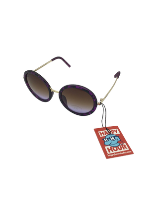 HAPPY HOUR | Square | Purple Tortoise Sunglasses