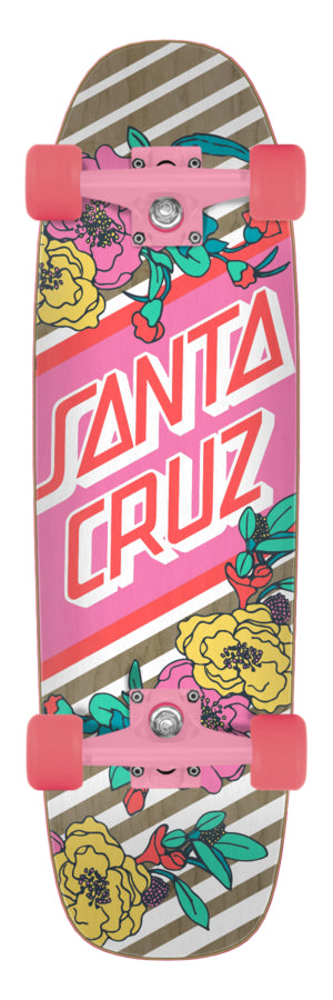 SANTA CRUZ | Floral Stripe Street Cruiser |  8.4"