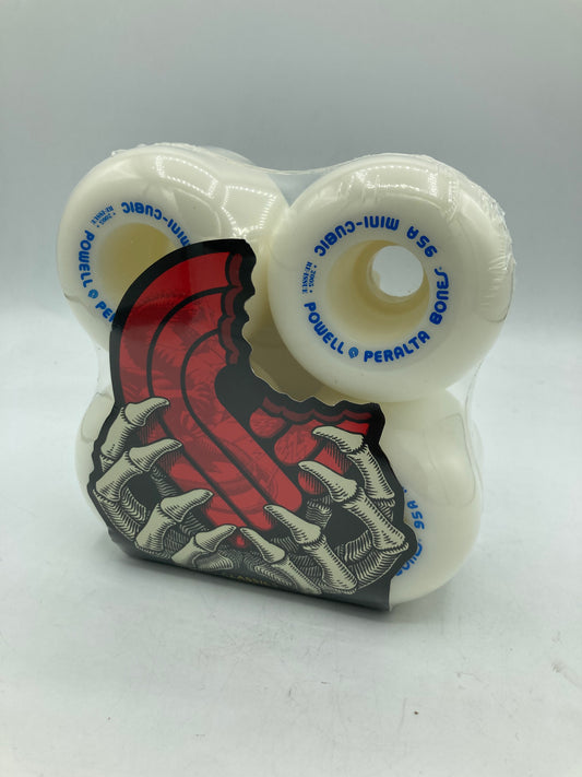 POWELL PERALTA | Mini-Cubic Wheels| White | 64mm / 95a